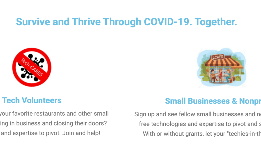 GCA Survive and Thrive through COVID-19 Together Tech Volunteers and Small Businesses