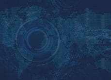 GCA collage of light blue world map and abstract circles|GCA Small Business Toolkit Workshop London Event 2020 Banner