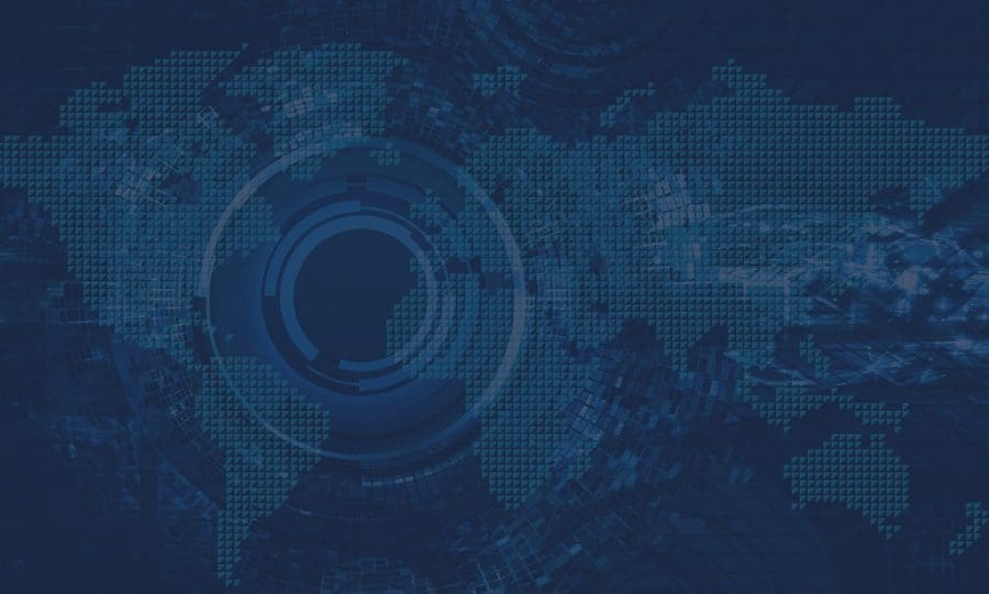 GCA collage of light blue world map and abstract circles|GCA Small Business Toolkit Workshop London Event 2020 Banner