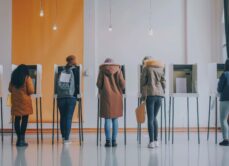 people at election polls