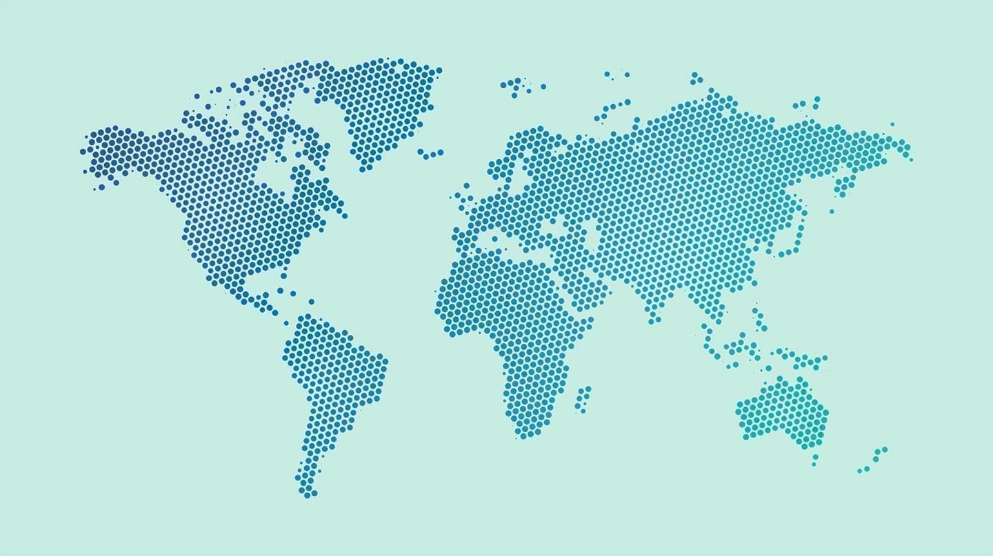 Un mapa del mundo.