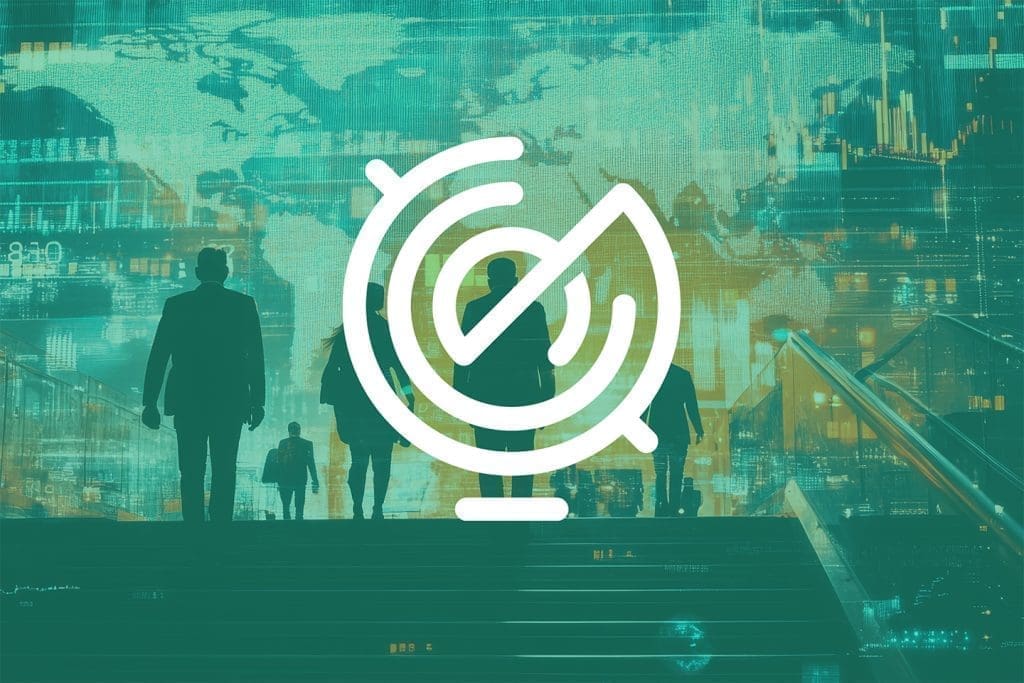 The GCA logo on a background of a city.