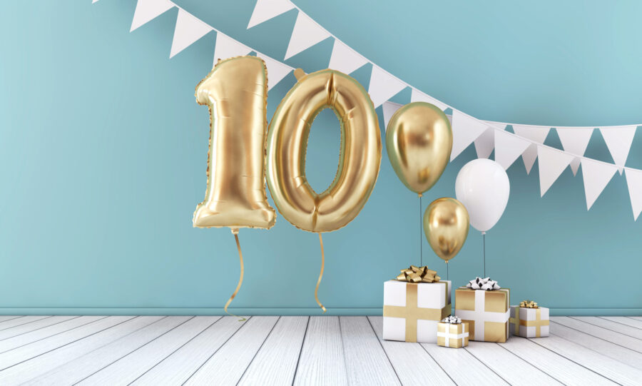 10th celebration anniversary birthday