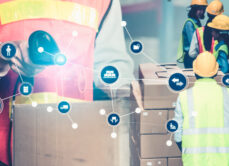 supply chain management and warehouse workers