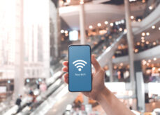 public wi-fi at shopping center